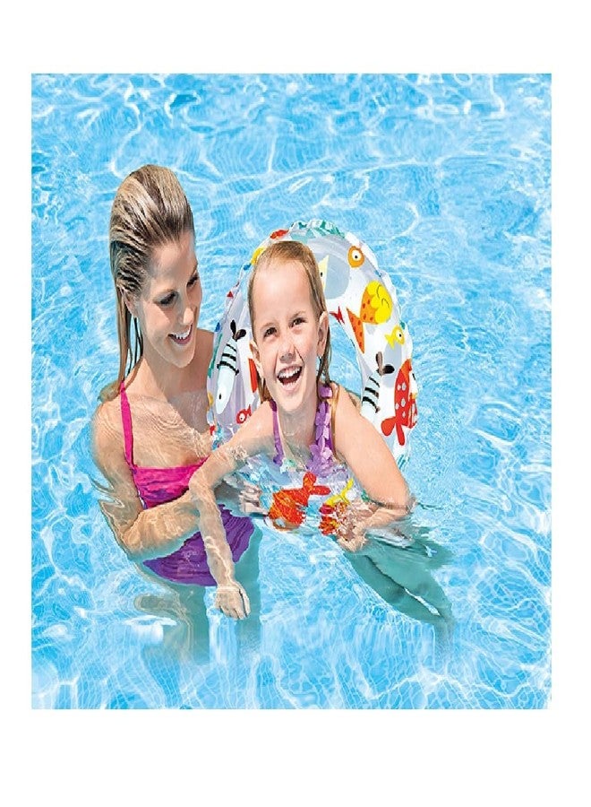 HETVIN Baby Swimming Safety Ring for Kids Pool Party Kids Water Swimming Ring for Girls and Boys Swimming Learning Ring Swim Tube Inflatable Swim Ring (3-8 Years) (Multi Color) - Image 2